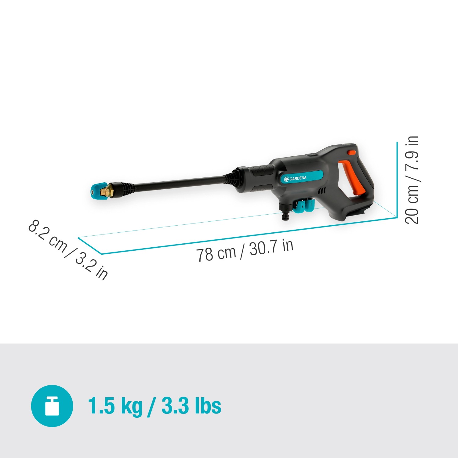 Gardena Akumulátorový středotlaký čistič AquaClean 24/18V P4A - bez aku ...