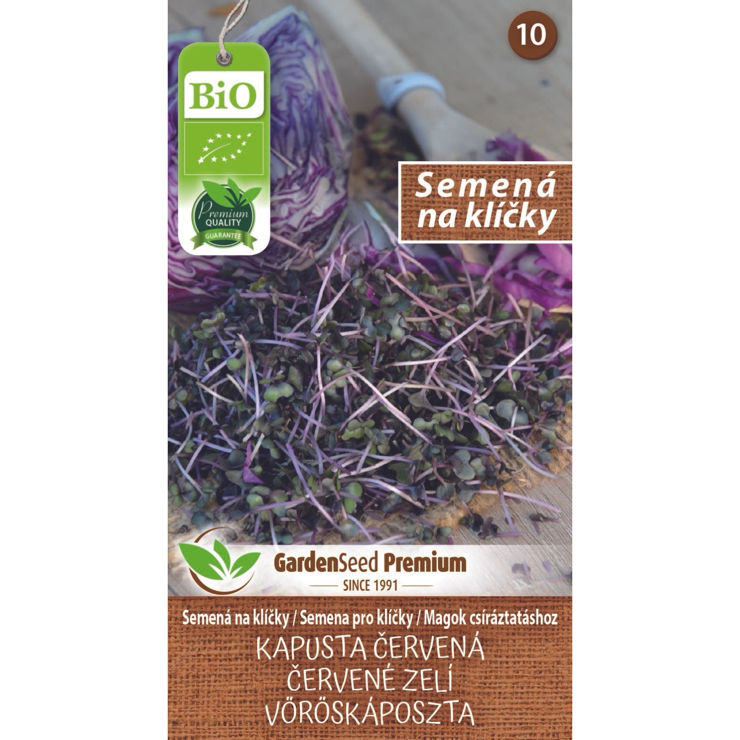 GardenSeed Premium Semena pro klíčky - Červené zelí