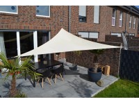 Floracord Trojúhelníková stínící plachta vodoodpudivá, slonová kost, 360 cm