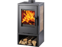 Haas+Sohn Krbová kamna VENTO, 3,0-6,3 kW, černá, 93,4 x 50 x 42,1 cm Haas+Sohn Krbová kamna VENTO, 3,0-6,3 kW, černá, 93,4 x 50 x 42,1 cm