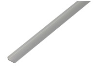 Ochranný profil se sešikmenými hranami stříbrný elox 10 mm x 14 mm x 2000 mm