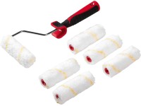 LUX-TOOLS Sada lazurovacích válečků 7dílná, 6 x váleček pr. 6x10 cm vč. rukojeti LUX-TOOLS Sada lazurovacích válečků 7dílná, 6 x váleček pr. 6x10 cm vč. rukojeti