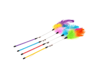 Olala Pets Hračka pro kočky - mávátko s barevným peřím Olala Pets Hračka pro kočky - mávátko s barevným peřím