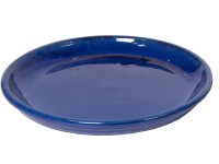 Mega Collections Miska pod květináč Glazed Saucer modrá pr. 20 cm