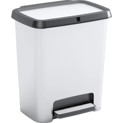 Kis Nášlapný odpadkový koš Compatta, stříbrná, 25 l