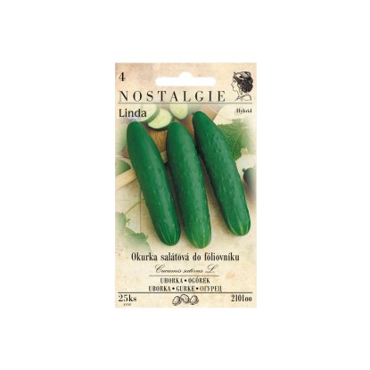 Nostalgie Okurka salátová LINDA F1 - hybrid, do fóliovníku