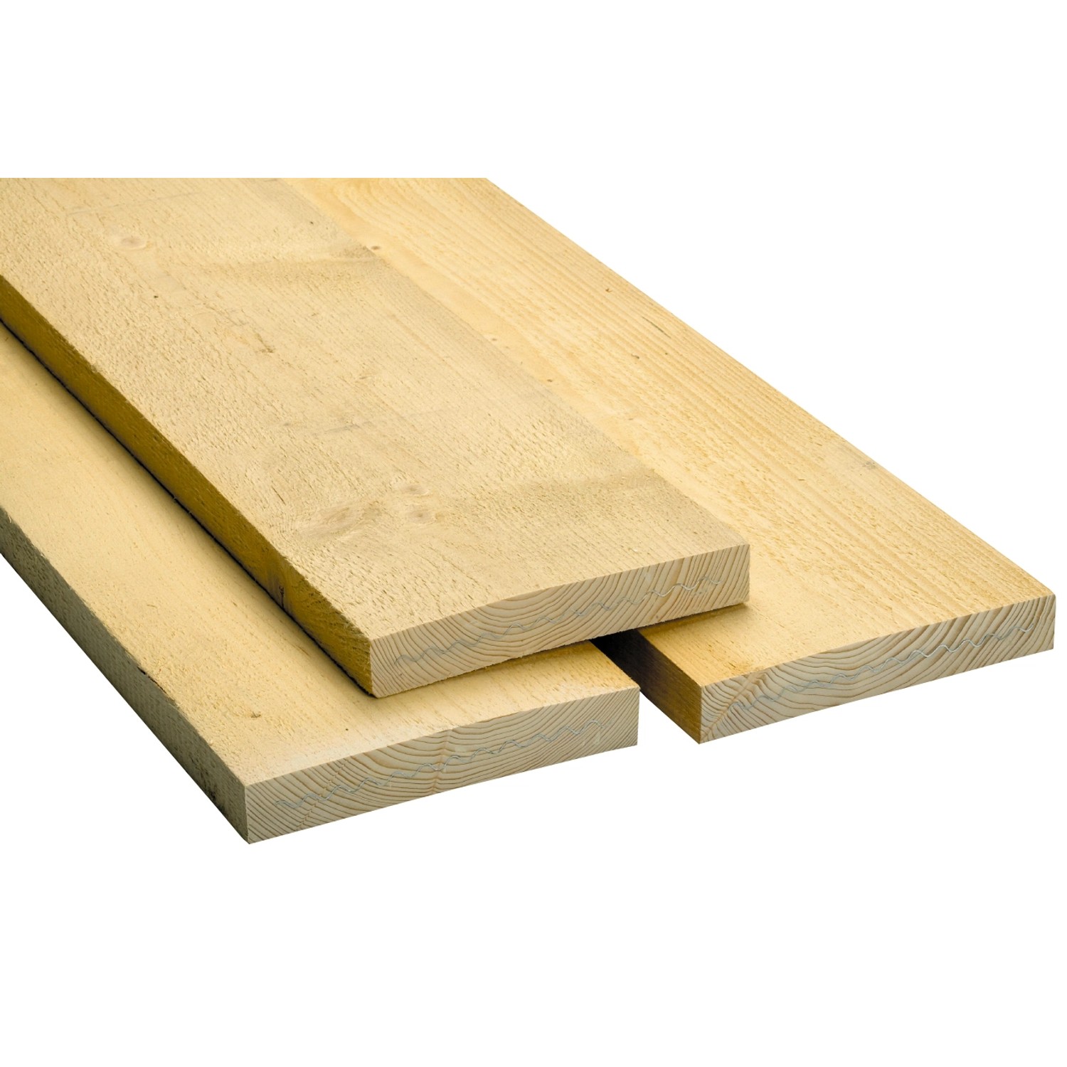 Rettenmeier Hoblované prkno hrubě řezané smrk/jedle vln. páska 300 x 4,5 x 28 cm