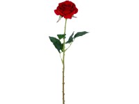Umělá růže červená 52 cm