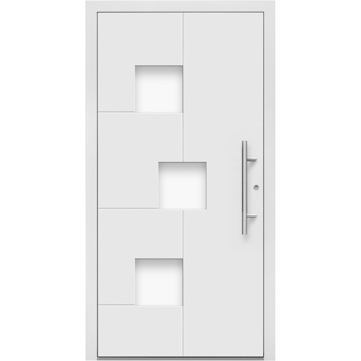 Splendoor Hliníkové vchodové dveře Moderno M530/P, bílé, 110 P