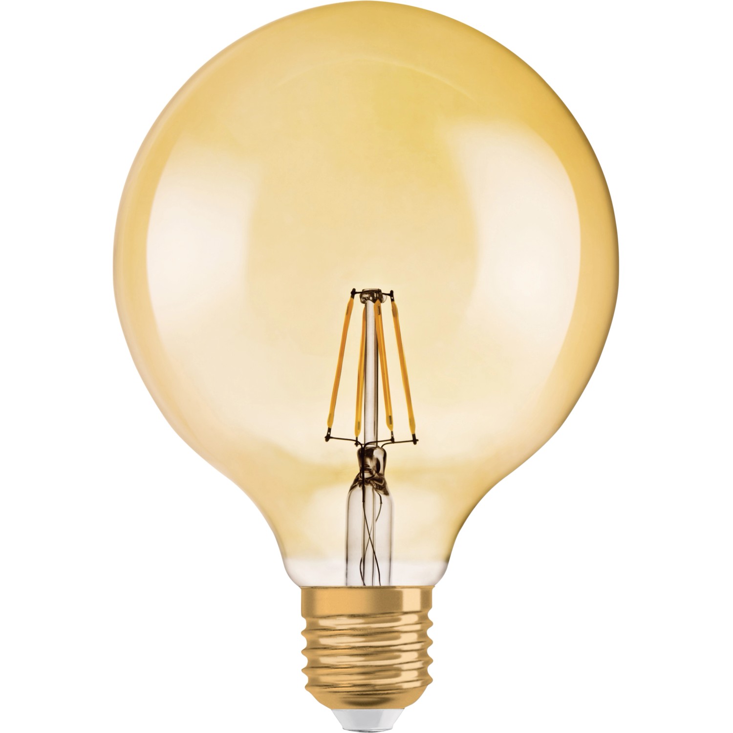 OSRAM LED žárovka 1906 Globe 55, E27, 6,5 W, 720 lm, 2400 K, jantarová