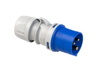 REV CEE zástrčka do obytného přívěsu, 3-pólová, 250V/16 A, IP44, modrá-bílá