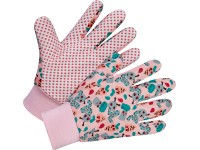 Dětské rukavice s potiskem červů, růžová, vel. 5