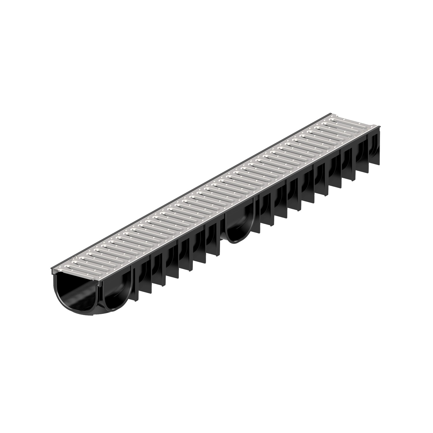 ACO Žlab PP Easyline H90 s pozinkovaným můstkovým roštem, 1 m