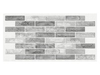 NMC Dekorační nástěnný panel PVC Old Black Brick 0,35 mm, 98 x 48,5 cm NMC Dekorační nástěnný panel PVC Old Black Brick 0,35 mm, 98 x 48,5 cm