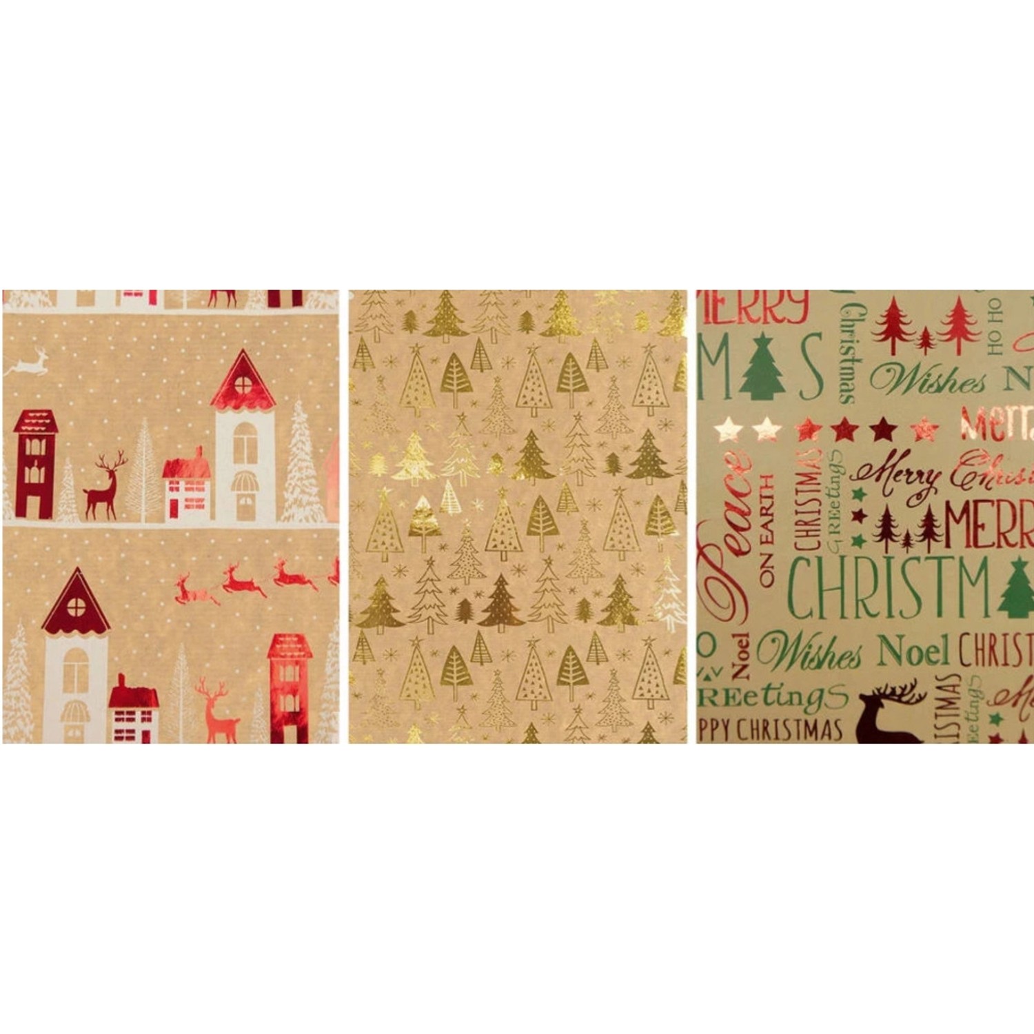 DITIPO Balicí papír KRAFT PREMIUM s potiskem různé druhy 1,5 m x 70 cm