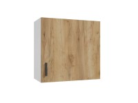 Deftrans Horní kuchyňská skříňka Gold 1D, zlatý dub/bílá, 60 x 58 x 31 cm