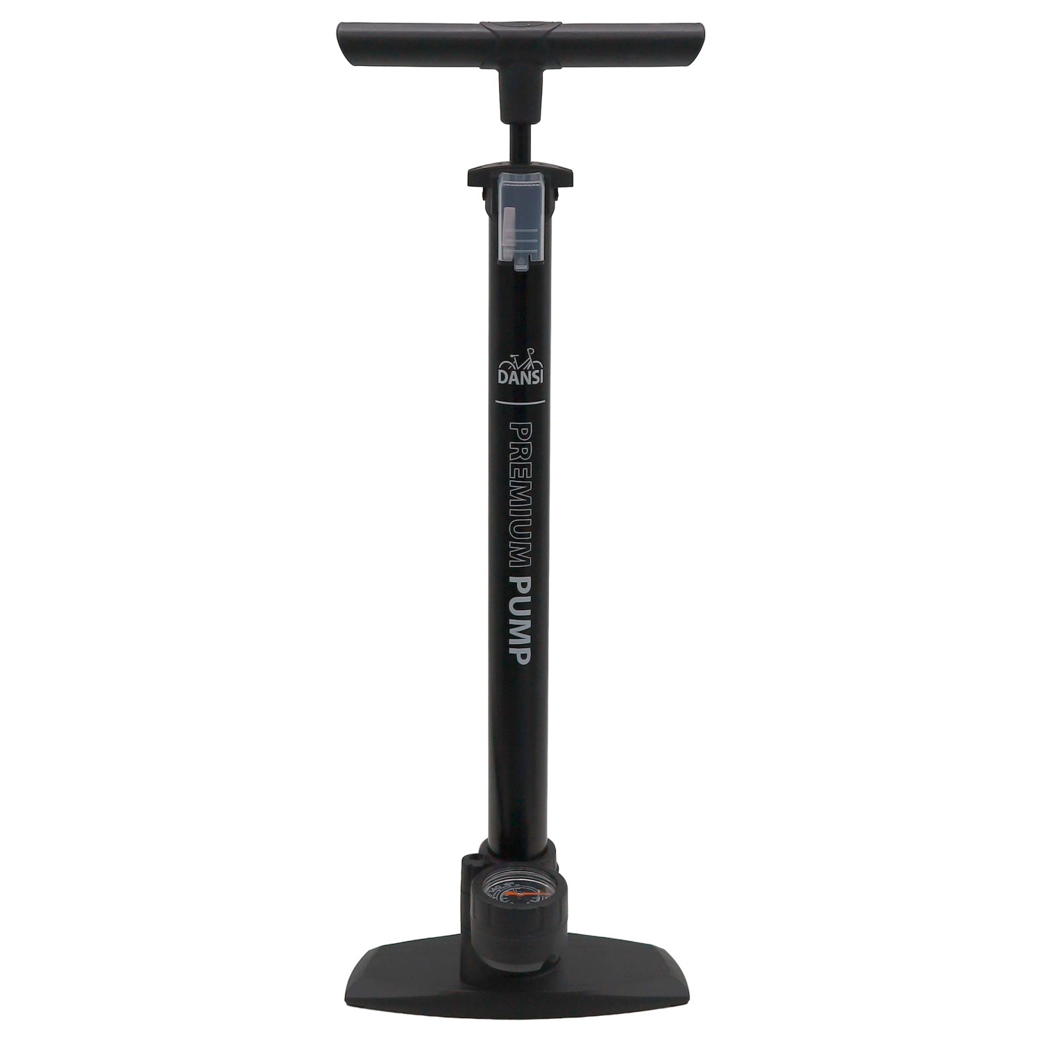 Levně DANSI Cyklistická nožní pumpa BASIC s manometrem