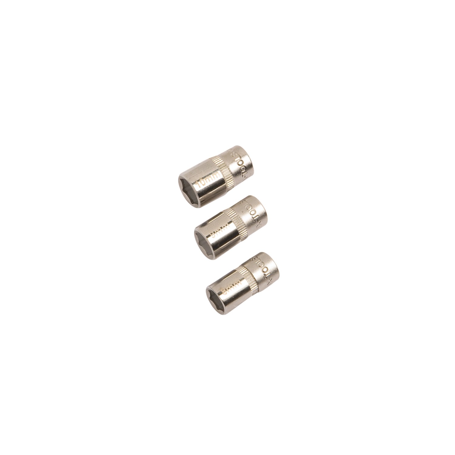 LUX-TOOLS Sada nástrčných klíčů 3dílná 8 mm - 10 mm Comfort
