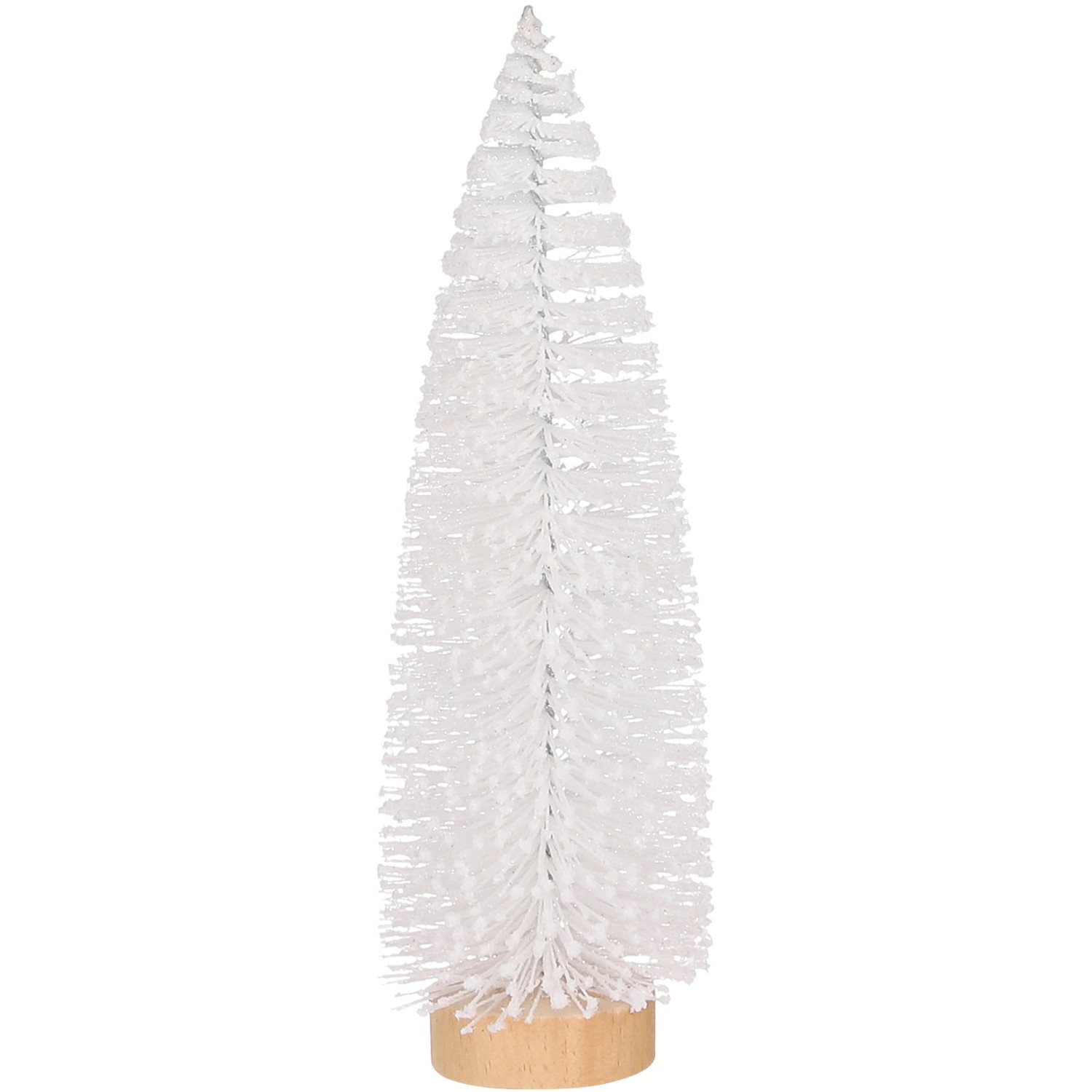 House of Seasons Stromek s dřevěným podstavcem, bílý, pr. 8 x 25 cm