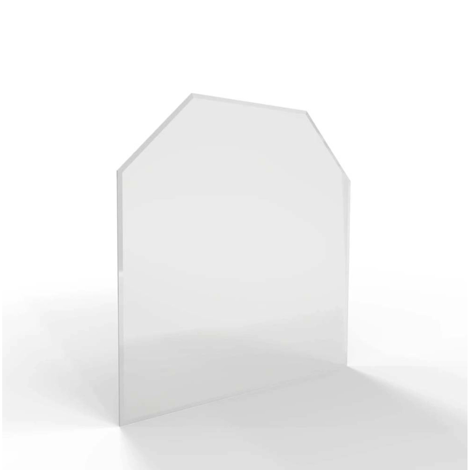 HS Flamingo Sklo pod kamna šestihran, čiré, 1000 x 1000 x 6 mm