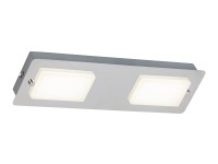 Rabalux Koupelnové svítidlo Ruben, IP44, 2x4,5 W, 2x387 lm, 4000 K, chrom