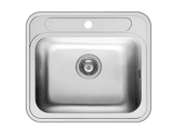 PYRAMIS Nerezový dřez ATRIA 1B hladký, 48 x 34 cm