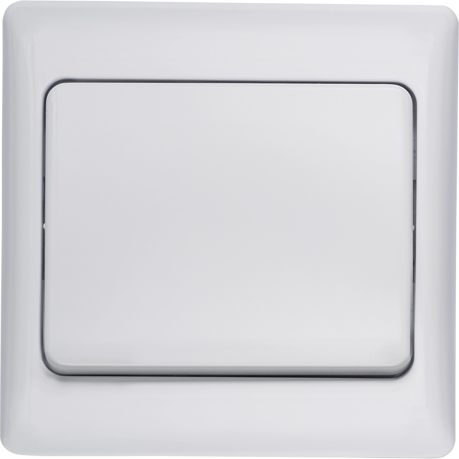 OBI Tlačítko Rea neutrální polárně bílé včetně rámečku