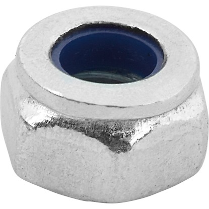 LUX-TOOLS Šestihranná pojistná matice pozinkovaná M4, pr. 7 mm, 100 ks