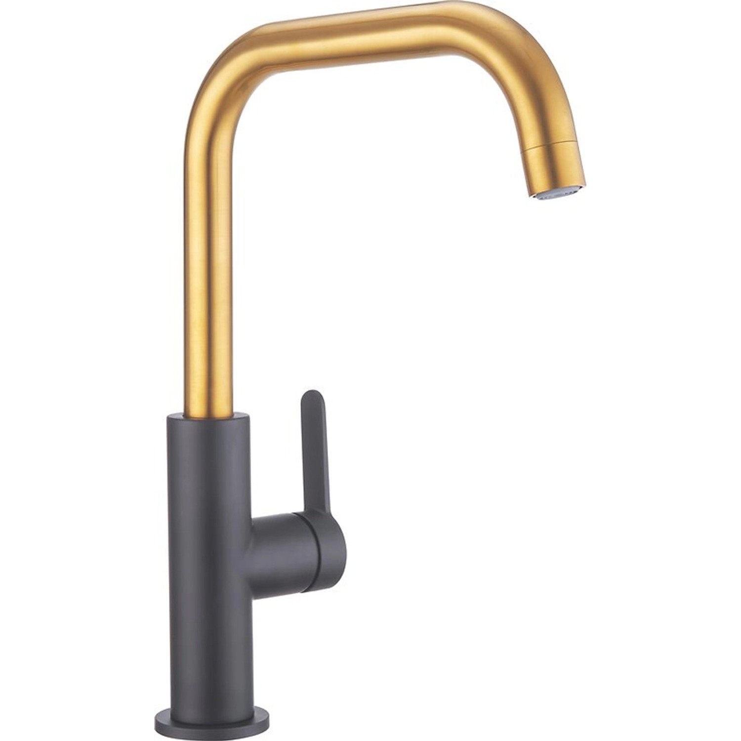 baliv Kuchyňská vodovodní baterie páková KI-1930 černá-zlatá matná