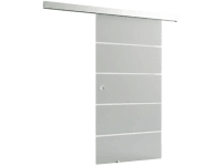Doorlegro Posuvné dveře EasySlide 65 - set, satin 4 pruhy/stříbrná, 205 x 90 cm