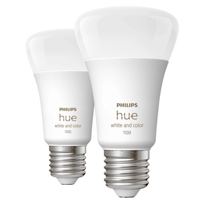 Philips Hue LED žárovka White&Color 1100 E27 11W 1055lm 2000-6500K 60x110mm 2ks