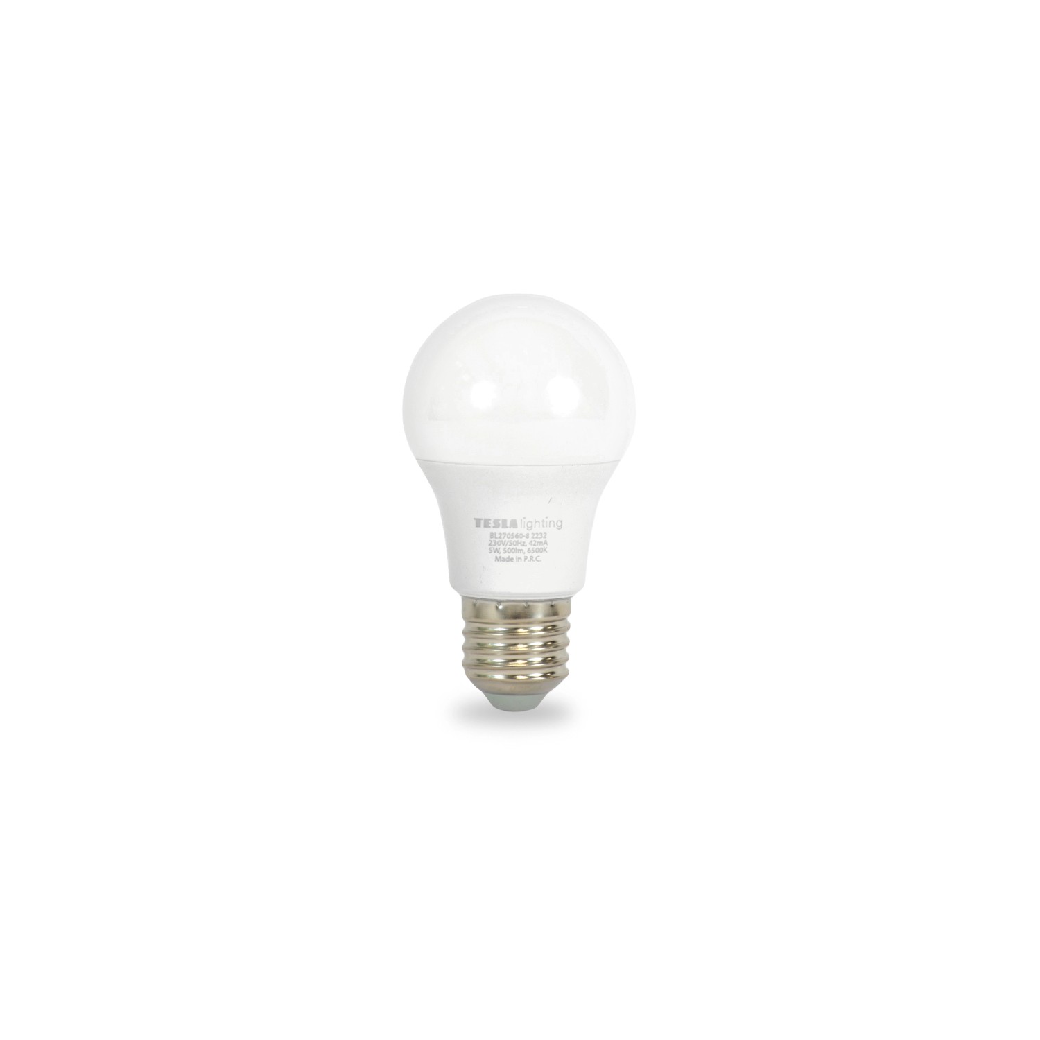 LED žárovka bulb 5W E27 6500K 500LM