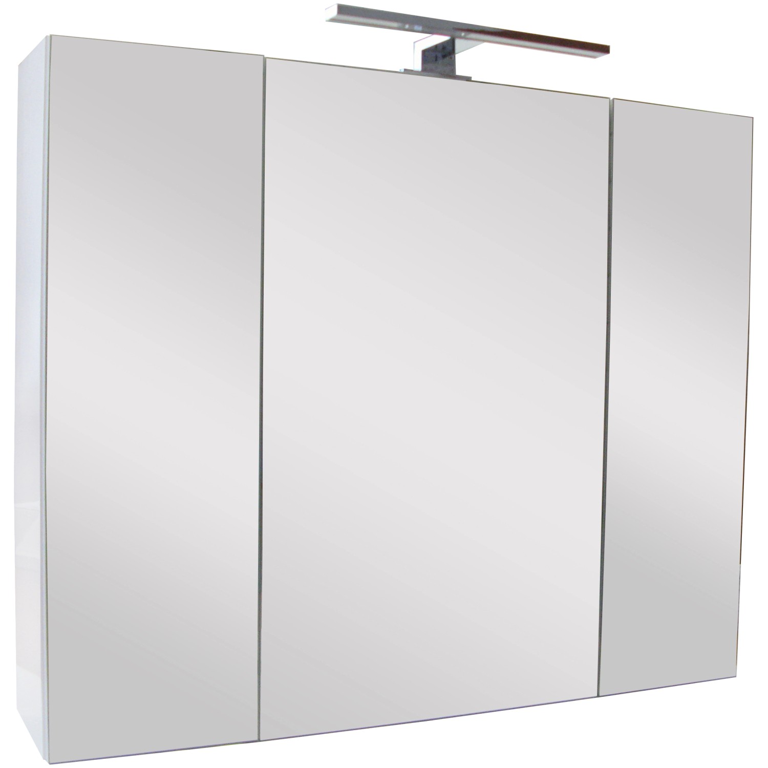 A-Interiéry Zrcadlová skříňka s LED osvětlením Lucas ZS 80