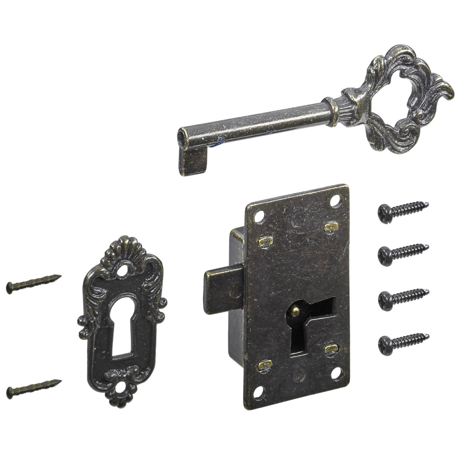 Hettich Nábytkový zámek Antique 1, 54 x 29 x 10 mm