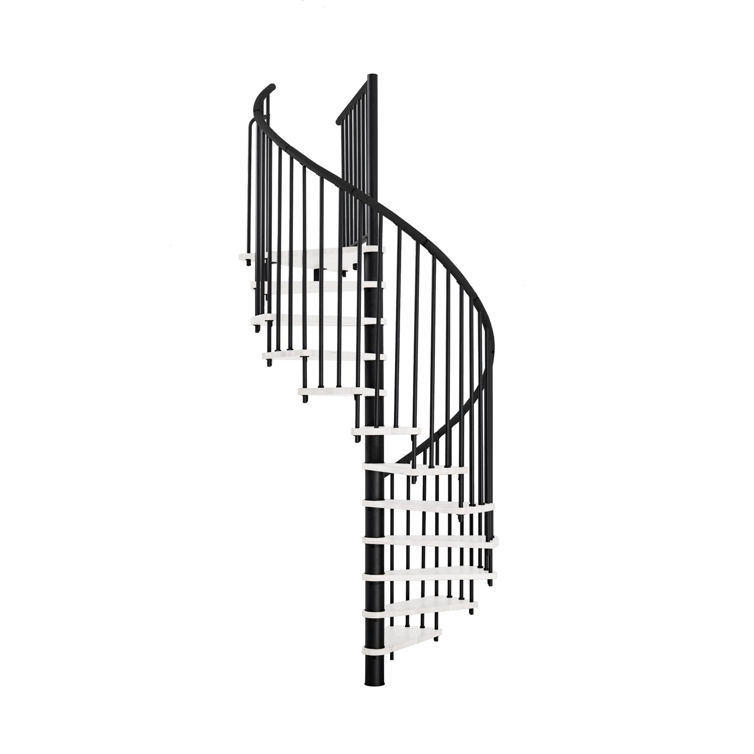 Minka STAIRS Kombinované točité schodiště Spiral Effect bílá/černá pr. 160 cm