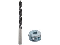 wolfcraft Spirálový vrták do dřeva s omezovačem hloubky vrtání, pr. 10 mm