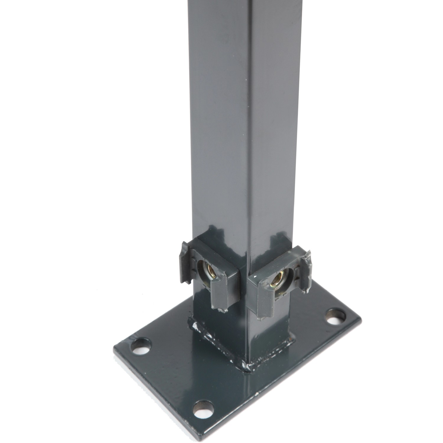 Floraworld Rohový plotový sloupek s navařenou patkou antracit 6 x 4 x 169 cm