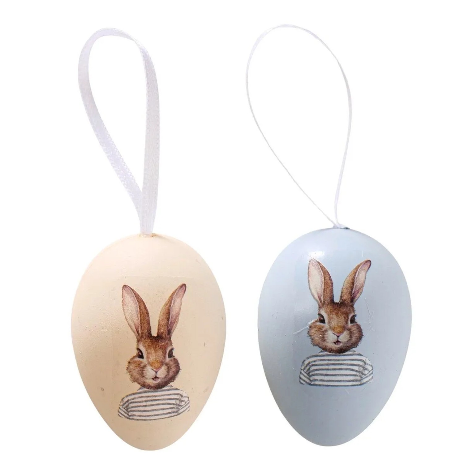 Boltze Dekorativní přívěsek vejce se zajícem Jonas, různé druhy, pr. 4x6 cm, 1ks