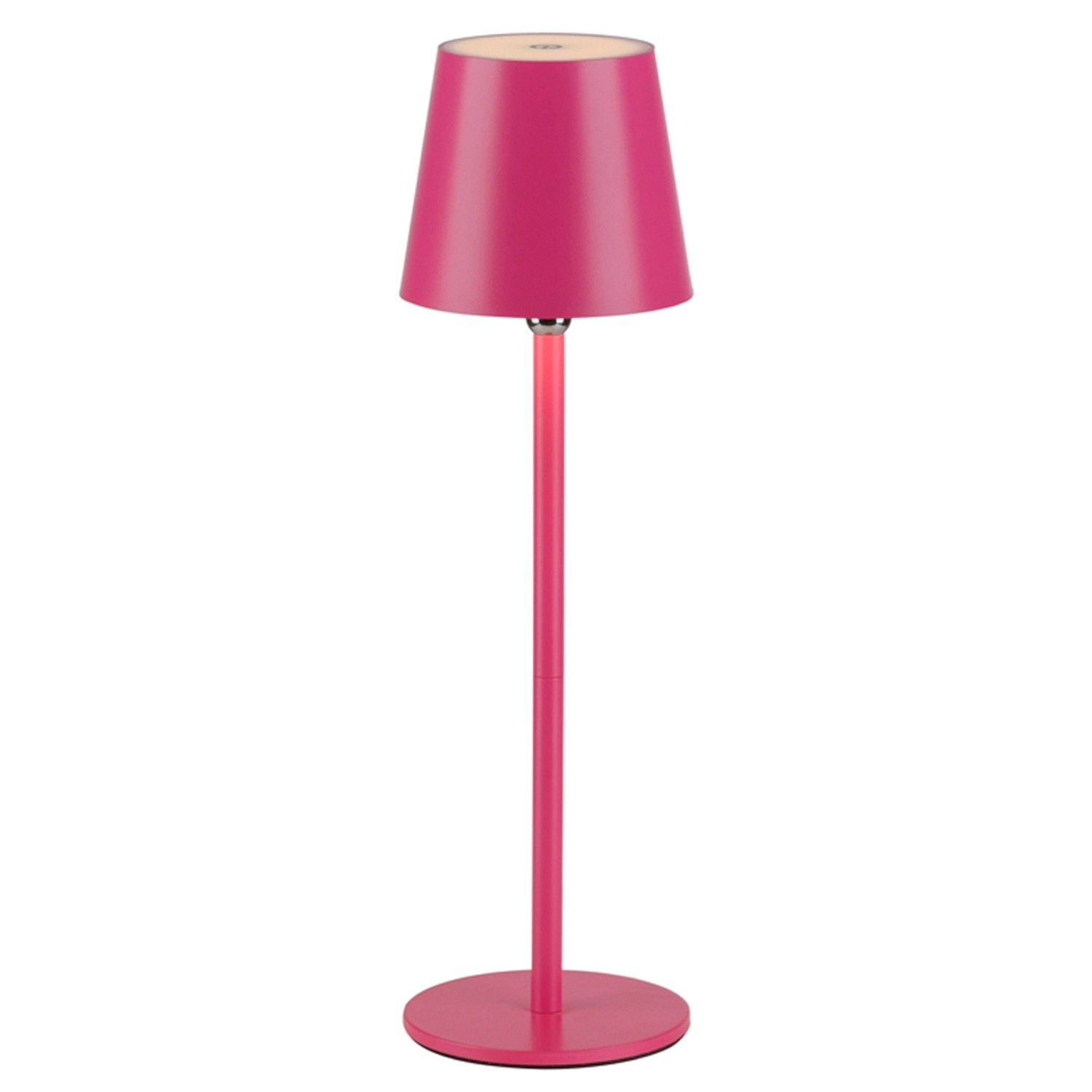 Just Light Nabíjecí stolní LED lampa Boteria, 2,5W, IP54, růžová, pr. 11 x 37 cm