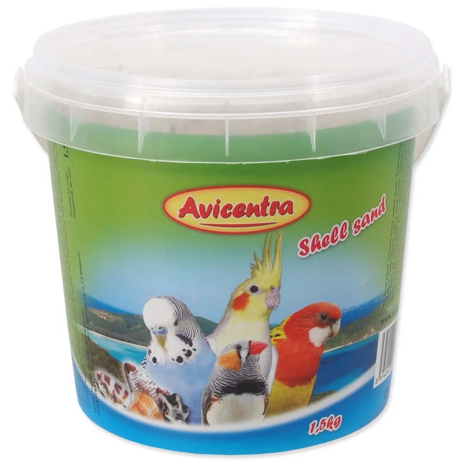 Levně Avicentra Písek pro ptáky s drcenými mušlemi 1,5 kg