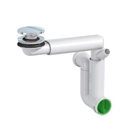 Cersanit Prostorově úsporný nábytkový sifon s chromovou zátkou (S904-016)
