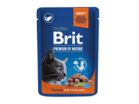 Brit Kapsička pro kočky Premium Cat Pouches Salmon for Sterilized, 100 g Brit Kapsička pro kočky Premium Cat Pouches Salmon for Sterilized, 100 g