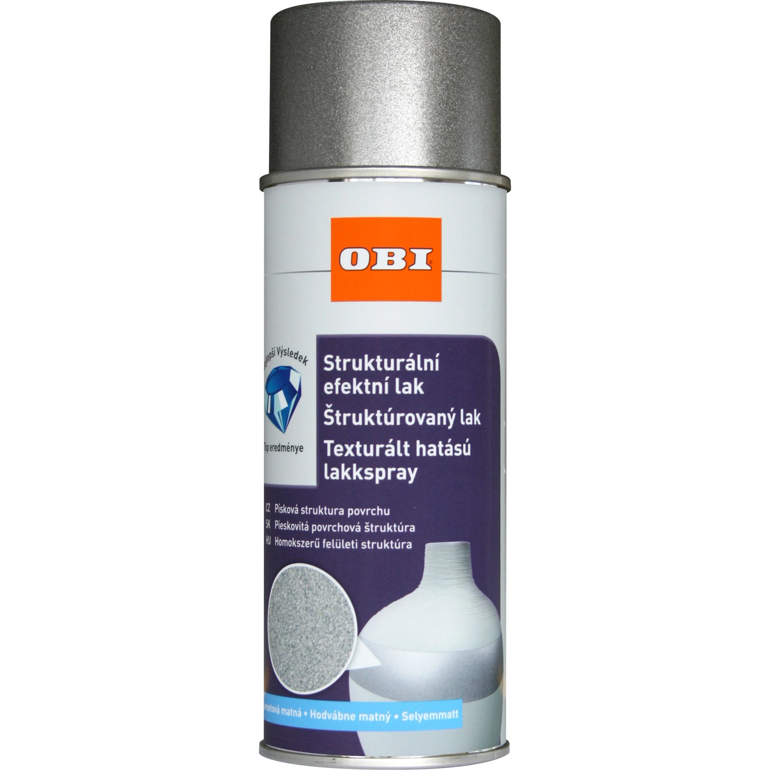 OBI Lak strukturovaný efekt antracit 400 ml