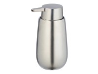 Wenko Dávkovač mýdla Badi 0,32 l keramický 8 cm x 16 cm x 9,5 cm stříbrný matný
