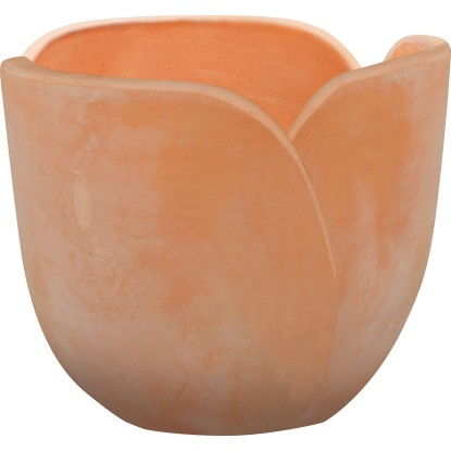 Květináč Boudry tvar tulipánu, terakotový, 33 x 33 x 28,5 cm