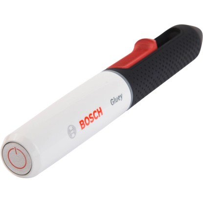 Bosch Gluey Marshmallow tavná lepicí pistole: Akumulátorová lepicí pistole v bílé, černé a červené barvě.
