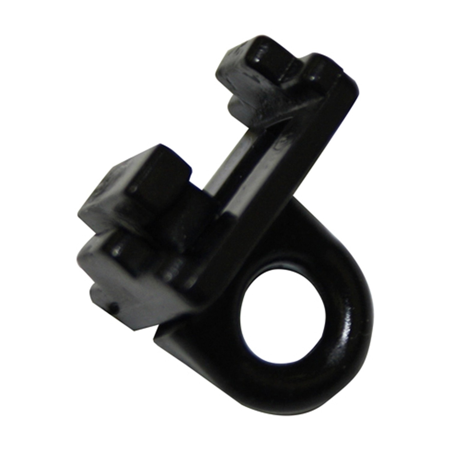 Gardinia Stavitelný doraz, černý, hliník, 6 ks