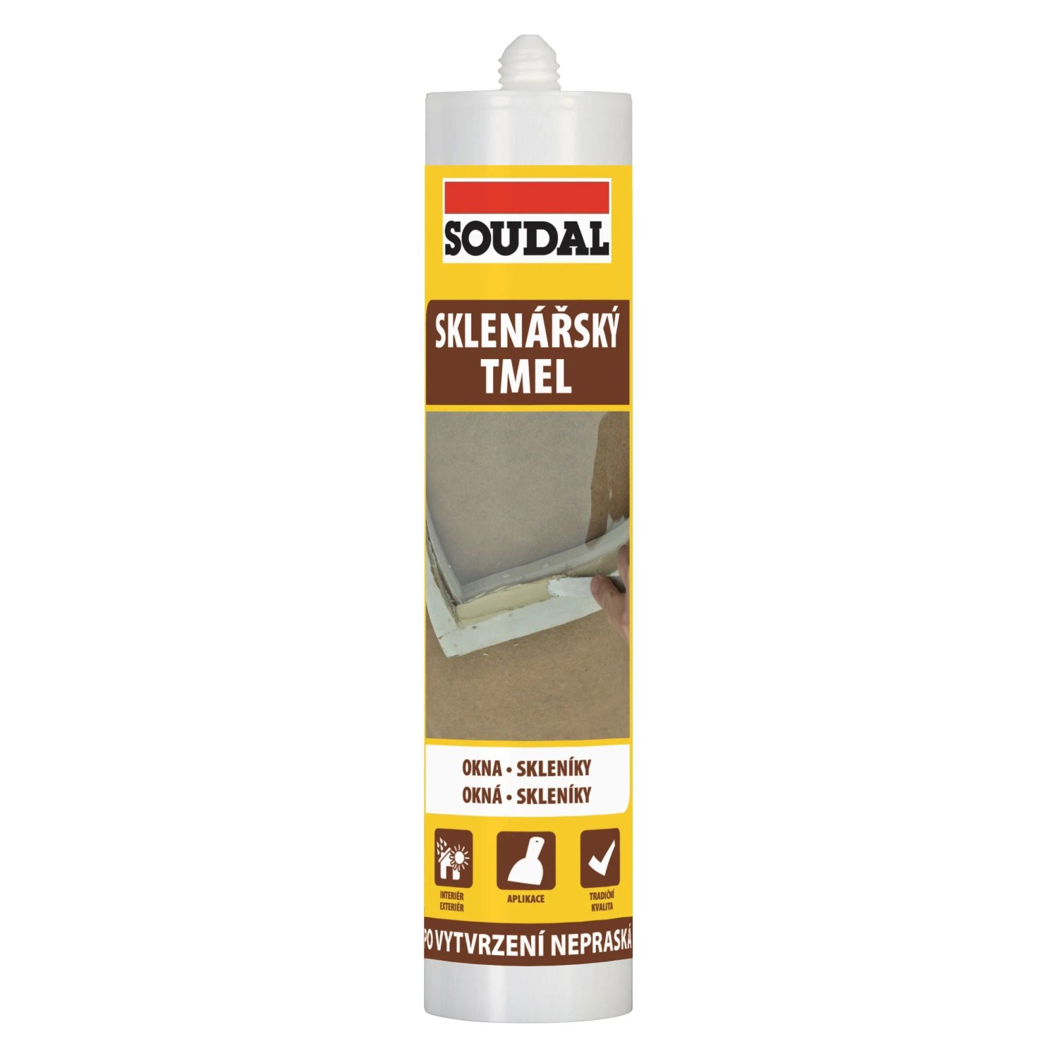 Levně SOUDAL Sklenářský tmel 600g