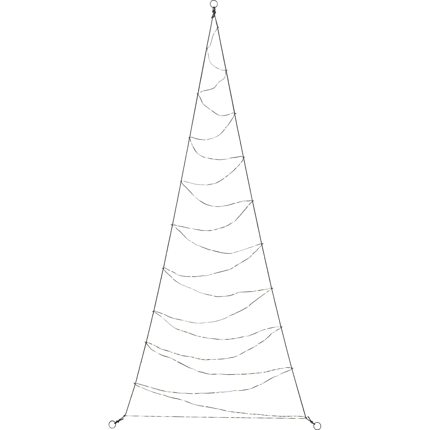 LED vánoční stromeček 88 mini LED teplá bílá, IP44, 80 x 180 cm
