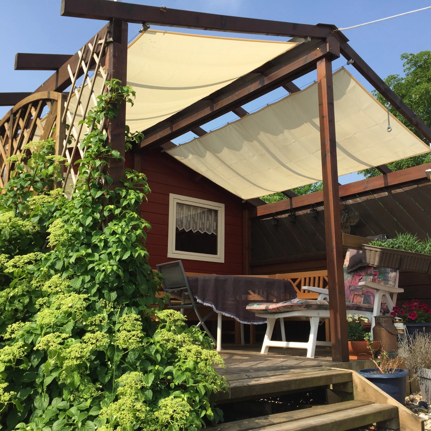 Peddy Shield Stínící plachta, slonovinová, 270 x 140 cm